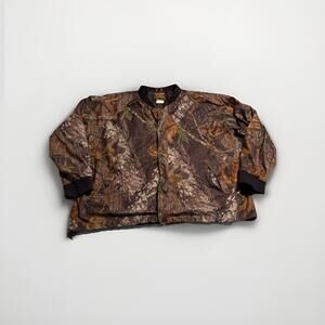 Vintage Realtree Camo Jacket Men 2XL Bomber Hardwoods 90s Y2K Stearns Dry Wear